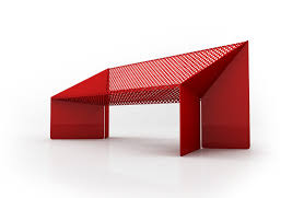 Perforated Metal Bench Origami By Garda Design Design Piter Perbellini Metal Bench Perforated Metal Diy Modern Furniture