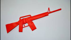 Uploaded 4 years ago in the category paper cutting video tutorials. How To Make A Paper Gun M 16 Diy Origami Youtube