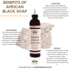 The end product will be soft, but will be packed full of nutrients your hair will be soft and shiny without the need for conditioner. Amazon Com Organic African Black Soap Shampoo 8oz 100 Natural Ingredients Anti Dandruff Clarifying Moisturizing Handmade With Raw African Black Soap By Laurel Essentials Beauty