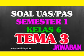 Soal uas tema 3 kelas 2 revisi 2018. Soal Uas Tema 3 Kelas 6 Kurikulum 2013 Nurul Hidayah