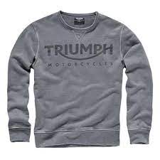 Triumph Crew Sweatshirt In A Cool Vintage Look Motorcycle Menswear Bikerlife Rumbleon Rumbleon Com Motorcycle Outfit Sweatshirts Triumph Motorcycles