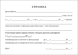 Spravka Dlya Dopuska V Detskij Sad