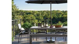 Alfresco Ii Grey Rectangular Dining Table Reviews Crate And Barrel Alfresco Dining Table Patio Alfresco