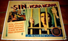 SIN OF NORA MORAN ZITA JOHANN LINEN MOVIE POSTER 1933 | #44826160