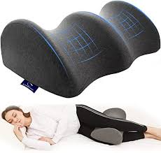 Amazon Com Leg Pillow For Sleeping Hip Pain Memory Foam Knee Pillow For Side Back Sleepers Knee Support Cushion Pillow For Lower Back Sciatica Pain Relief Wedge Contour Knee Pillow For Pregnancy Washable Cover Kitchen Dining