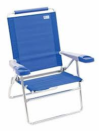 Rio Beach 15 Extended Height 4 Position Folding Beach Chair Light Blue Folding Beach Chair Beach Chairs Backpack Beach Chair