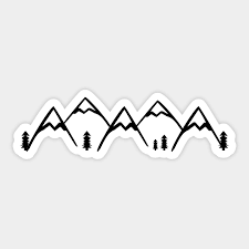 Capitalizing on trends in design and business is a great way to stay culturally relevant and assure your success. Minimal Mountain Range Nature Travel Lover Minimal Mountain Range Aufkleber Teepublic De