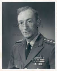 1965 Press Photo US Army Lt General William Dick Jr in Uniform