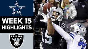 The dallas cowboys faced the oakland raiders on sunday in week 15 of the 2017 nfl season. Cowboys Vs Raiders Nfl Week 15 Game Highlights Youtube