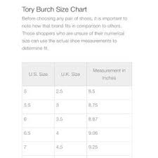 Tory Burch Shoes Size Chart Bedowntowndaytona Com