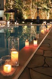 Poolside Candle Greekweddingcandles Pool Wedding Decorations Pool Wedding Backyard Wedding Pool
