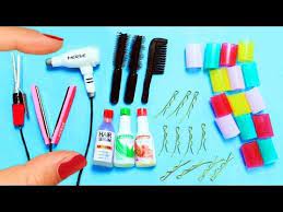 249 How To Make Miniature Hair Salon Products 10 Easy Diy Miniature Doll Crafts Youtube Miniature Dolls Doll Crafts Barbie Dolls Diy