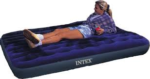 Classic Downy Airbed Full Full Size Inflatable Mattress With 20 8 Gauge Waterproof Flocked Top By Intex Full Size Infla Inflatable Mattress Intex Air Bed