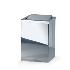 dw 113 stainless steel trash can square wastebasket w swing lid chrome agm home store trash can simple bathroom