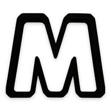 Amazon.com: M Capital Block Letter Cookie Cutter with Easy to Push Design  (3.5 inch): Home & Kitchen