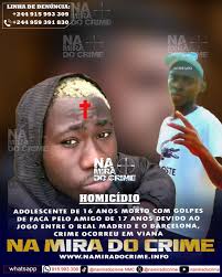 ADOLESCENTE DE 16 ANOS M*ORTO COM GOLPES DE FACA PELO AMIGO DE 17 ANOS  DEVIDO AO JOGO ENTRE O REAL MADRID E O BARCELONA, CRIME OCORREU EM VIANA  Segundo apurou o Na
