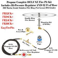 Fr36ck 36 Fire Ring Complete Deluxe Propane Fire Pit Fire Table Kit Fire Pit Kit Diy Propane Fire Pit Propane Fire Pit Kit