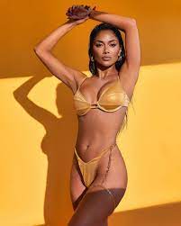 Nicole Scherzinger, 43, shows off her stunning bronzed body in gold bikini  | The US Sun