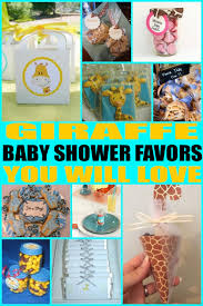 Baby shower decorations & decorating ideas to celebrate the new arrival. Giraffe Baby Shower Favors