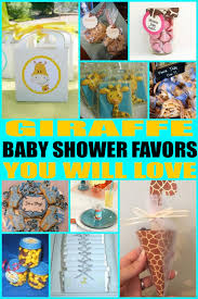 Giraffe themed baby shower decorations. Giraffe Baby Shower Favors