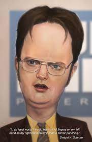 Artstation Dwight Schrute Dwayne Bruce Dwight Dwight Schrute Caricature