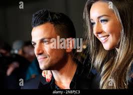 Peter Andre and Emily MacDonagh arrive at New! Magazine's 10th Birthday  Party, at Gilgamesh, Camden
