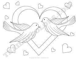 Mandala s lots of heartsc79a. Adorable Doves Coloring Page For Kids Trail Of Colors