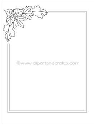 Black And White Border Paper Leaves Borders For Paper Printable Coloring Book Coloring Book Pages