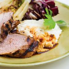 I make mashed potatoes on the side to go with the gravy. Creamy Gruyere Grits Recipe Recipe Mustard Pork Tenderloin Juicy Pork Tenderloin Tenderloin Recipes