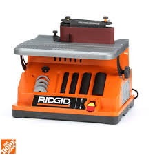 Ridgid Oscillating Edge Belt Spindle Sander Eb4424 The Home Depot Spindle Sander Ridgid Tools Cool Tools