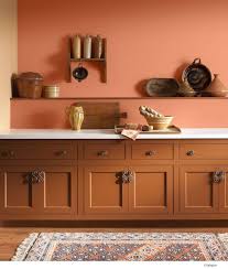 Peach is a color we associate with spring because of its bright and cheery feel. Colors That Go With Orange Orange Color Combinations Homesthetics Inspiring Ideas For Your Orange Kitchen Walls Colorful Kitchen Decor Kitchen Wall Panels