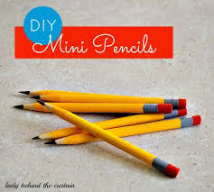 Diy Mini Pencils Miniature School Drop Cloth Curtains Miniature Diy