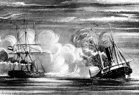 uss hatteras: the first warship sunk by
