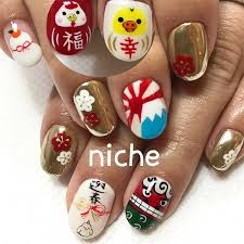 ott cny nails メデタイ度100 nail nails nailart ネイル ネイルアート 中野 ペイント ペイントアート ネイルデザイン painting エアブラシネイル エアブラシ airbrush ジェルネイル naildesign nailsalonniche