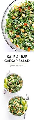 Kale Caesar Salad Gimme Some Oven Recipe Vegetarian Recipes Salad Recipes Healthy