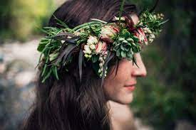 Succulent Blushing Bride Proteas And Agonis Flower Crown Welovemoss Com Floral Hair Flower Crown Crown Hairstyles