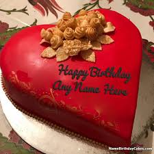 Romantic Happy Birthday Images With Name Of Your Love Happy Birthday Cake Images Happy Birthday Cakes Happy Birthday Love