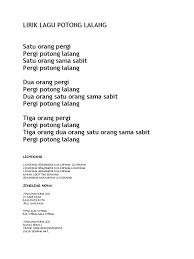 Download lagu tiga kupang mp3 in the best high quality (hd) 30 results, the new songs and videos that are in fashion this 2019, download music from lagu tiga kupang in different mp3 and video audio formats available; Lirik Lagu Potong Lalang