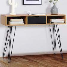 Que vous optiez pour une décoration naturelle ou une atmosphère plus contemporaine, la collection harmonie. Console Vintage Pas Cher Bois Et Noir Noemi Id Market