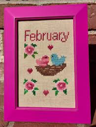 Crochet heart patterns are always a popular choice at valentine's day. February Cross Stitch Pattern By Pickle Barrel Designs Anabella S