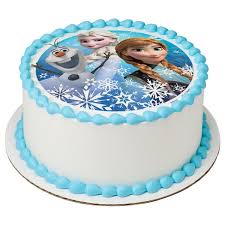 Offically Licensed Disneys Frozen Olaf Elsa Anna Edible Cake Cupcake Cookie Image Walmart Com Frozen Birthday Party Cake Disney Frozen Cake Frozen Birthday Cake