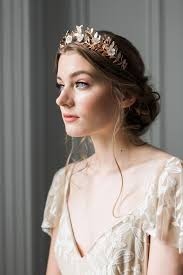Laurel Leaf Flower Crown Gold Bridal Tiara Flower Tiara Gold Leaf Crown Gold Tiara 110 In 2020 Gold Bridal Tiaras Rose Gold Bridal Bridal Crown
