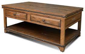 We are proud to offer over 300+ unique living room accent tables; Rustic Distressed Wood Coffee Table With 2 Drawers Industrial Coffee Tables By Crafters And Weavers Houzz