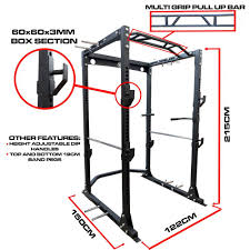 Strength Shop Thor Power Cage Black Free Shipping In Uk In 2020 Squat Rack Diy Power Rack Power