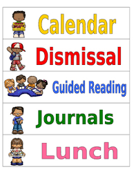 Classroom Schedule Chart