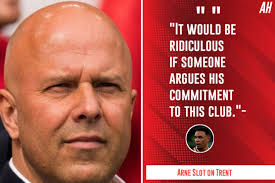 Respect to Arne slot no excuses n gave an honest response