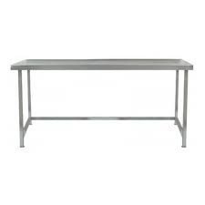 A smooth 24 x 72 in. Stainless Steel Table
