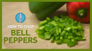 How To Chop Bell Pepper Youtube