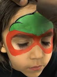 Mutant Ninja Turtle Face Paint Tutorial for Kids