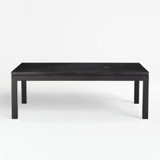 A square coffee table complements a square room perfectly, while a round coffee table works best in large, open areas. Parsons Black Marble Top Dark Steel Base 48x28 Small Rectangular Coffee Table Crate And Barrel Uae
